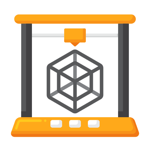 Stereolithography 3d printing 3d printer electronics icon