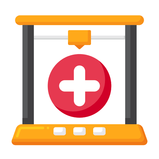 3d medical electronics 3d printing transplantation icon