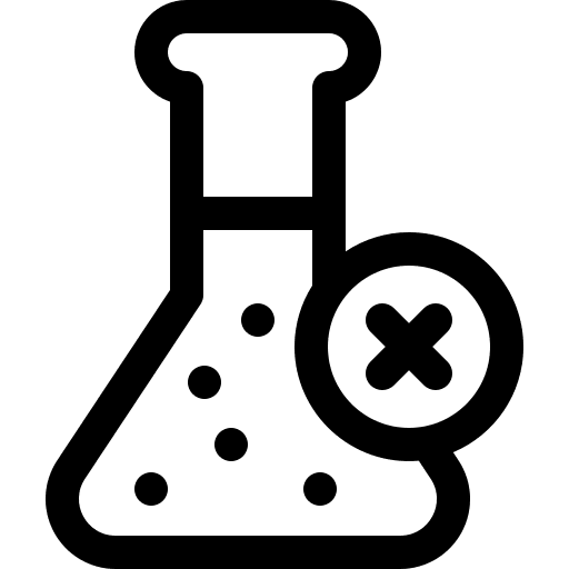 No chemical shapes and symbols no chemical signaling icon