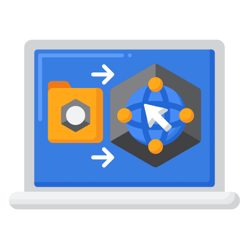 Processing electronics screen computer icon