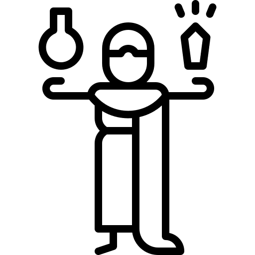 Alchemist medieval people beard icon