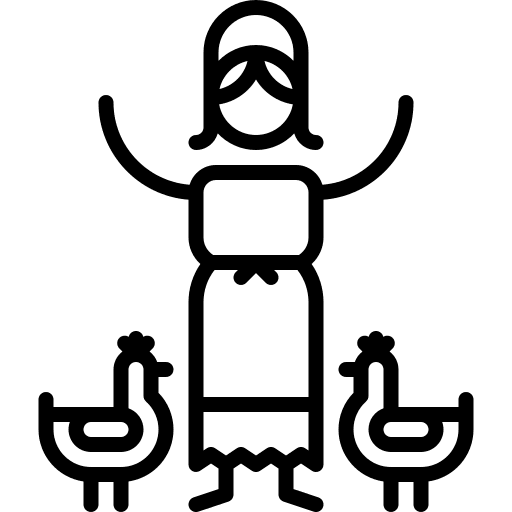 Farmer farmer job poultry icon