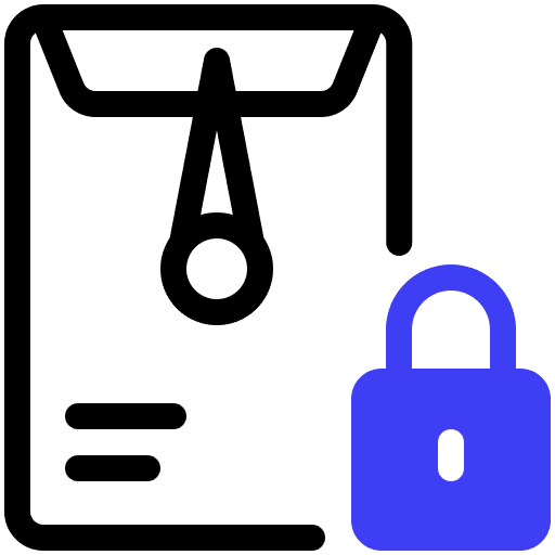 Confidential dossier envelope mailing icon