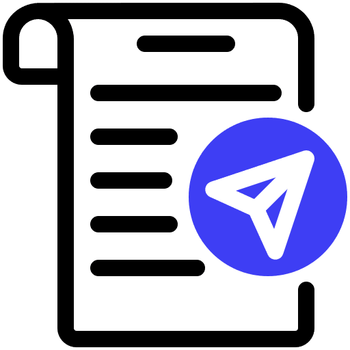 Letter paper message communications icon
