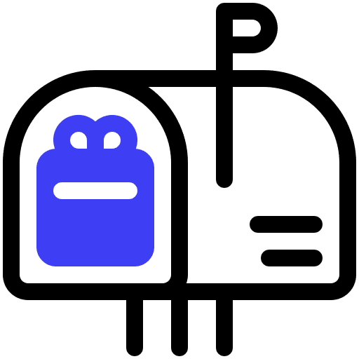 Mailbox postal service message letter box icon Mailbox postal service message letter box icon