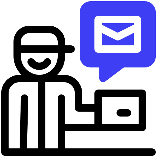 Postman user delivery courier postman icon Postman user delivery courier postman icon