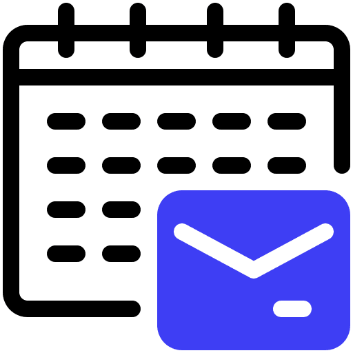 Schedule time schedule mail icon Schedule time schedule mail icon