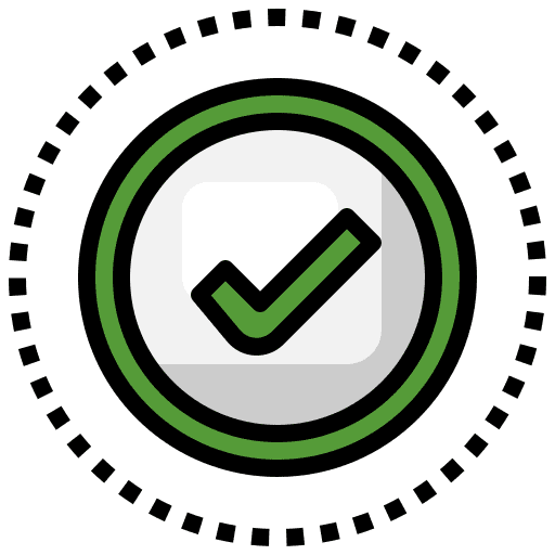 Approval true completed tick icon