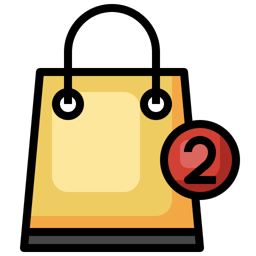 Shopping bag alert shopping bag online shopping icon