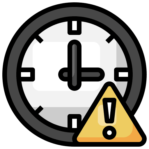 Time alarm time watch icon