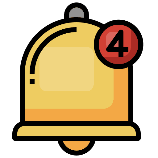 Bell alarm ui notification icon Bell alarm ui notification icon