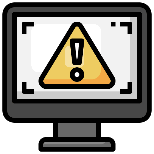 Computer computer alert electronics icon Computer computer alert electronics icon