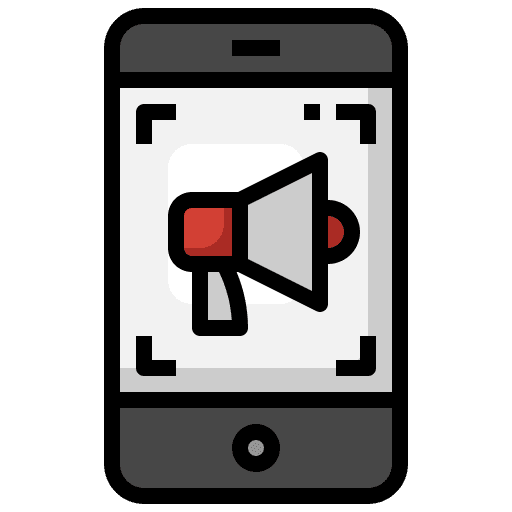 Smartphone digital marketing electronics marketing icon Smartphone digital marketing electronics marketing icon