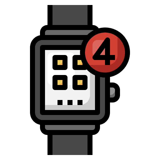 Smartwatch technology ui alarm icon Smartwatch technology ui alarm icon