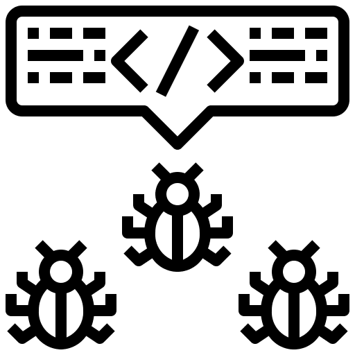 Code coding programming virus icon Code coding programming virus icon
