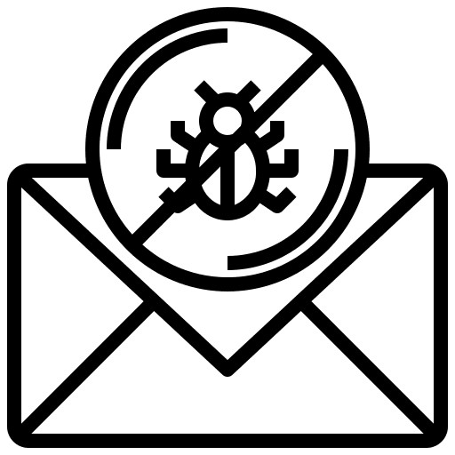 Spam bug malware envelope icon Spam bug malware envelope icon