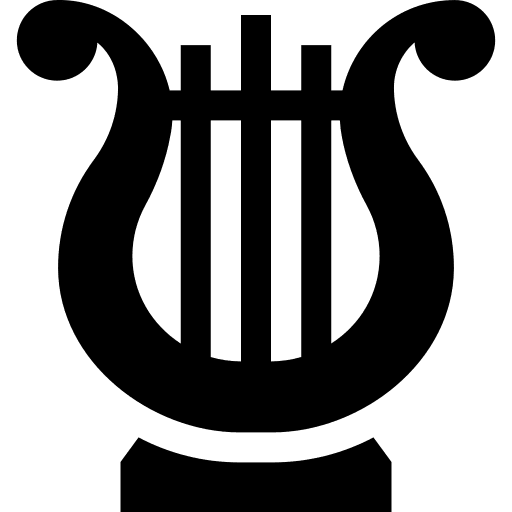 Lyre orchestra musical instrument music and multimedia icon Lyre orchestra musical instrument music and multimedia icon