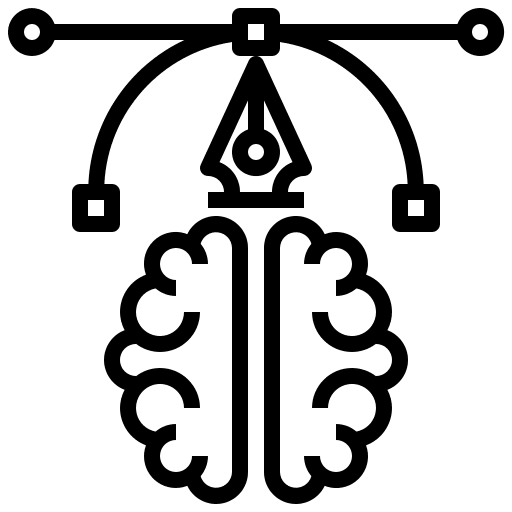 Potential education users brain icon