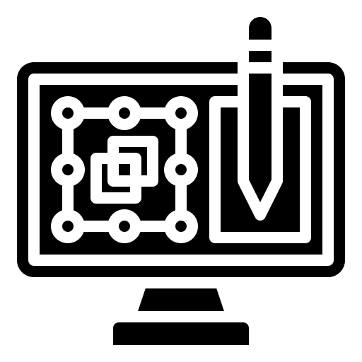 Graphic design website design computer editor icon