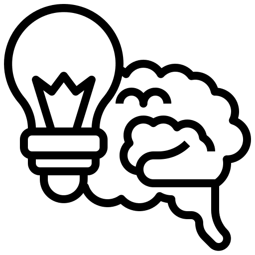 Think idea creative idea brain icon Think idea creative idea brain icon