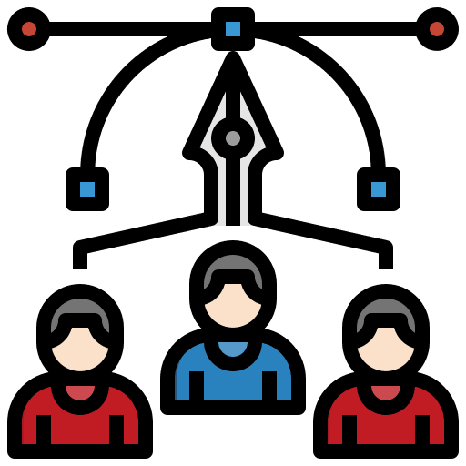 Teamwork group user network icon
