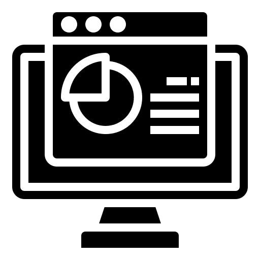 Website electronics stat stats icon Website electronics stat stats icon