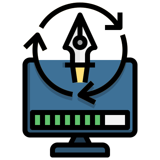 Software art and design creative brush icon Software art and design creative brush icon