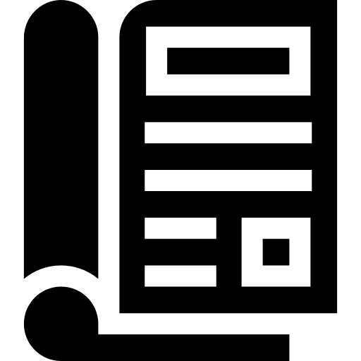 Magazine communications reading magazine icon