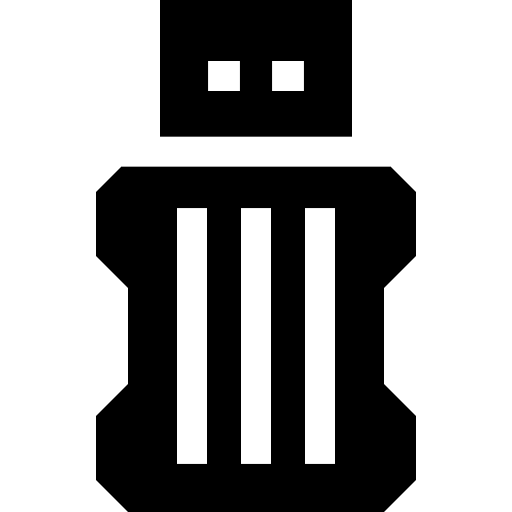 Flash drive electronics storage data icon