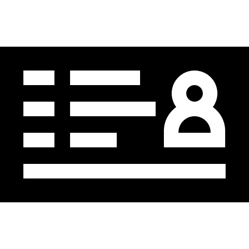 Id card identity user identification icon