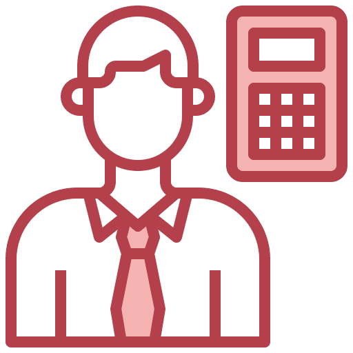 Accountant people businessman job icon
