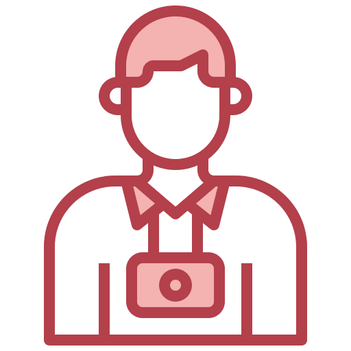 Photographer tourist professions and jobs tour icon