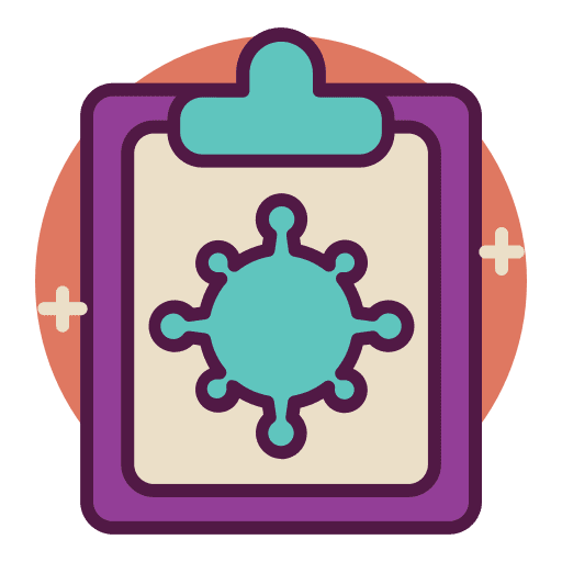 Coronavirus covid test test results covid 19 icon Coronavirus covid test test results covid 19 icon