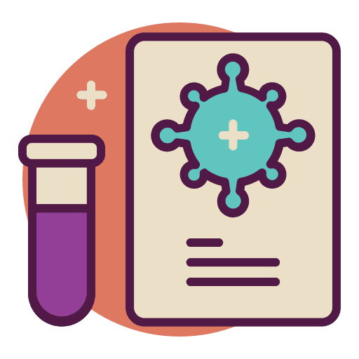 Coronavirus document infectious disease medical report icon Coronavirus document infectious disease medical report icon