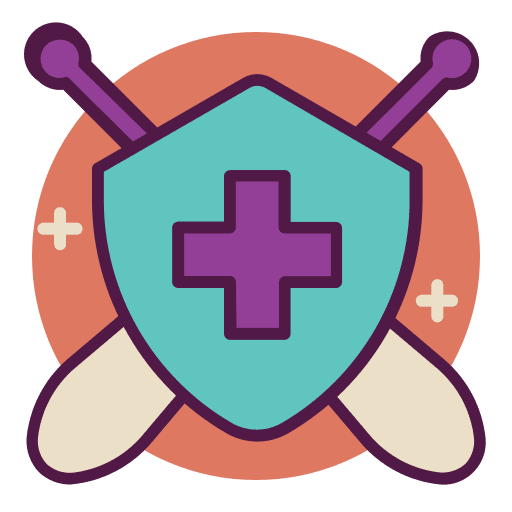 Protection healthcare coverage safe icon Protection healthcare coverage safe icon