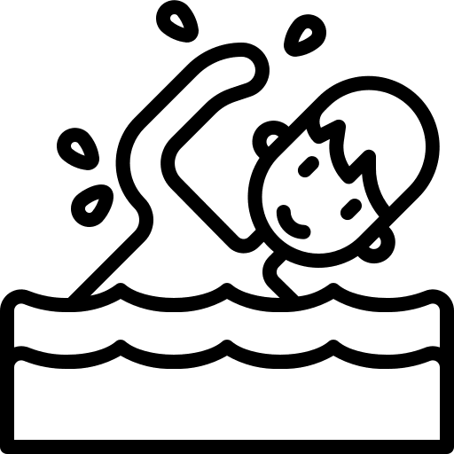 Swim sports and competition aquatic sports swimmer icon