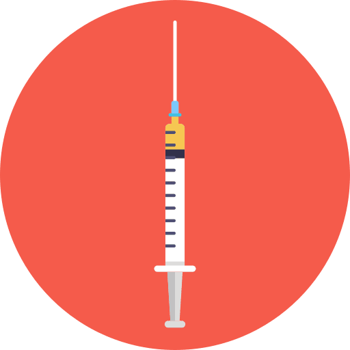 Injection healthcare and medical injection vaccine icon