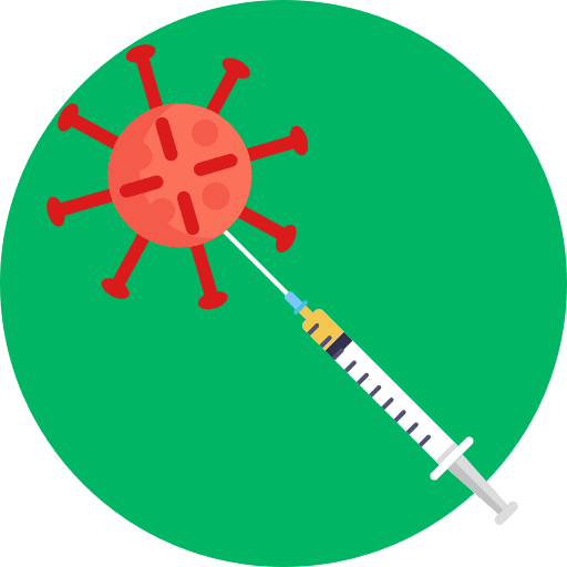 Injection injection virus covid 19 icon