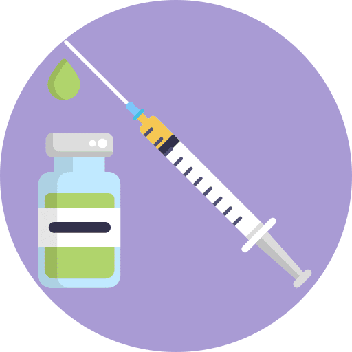 Injection vaccine injection syringe icon