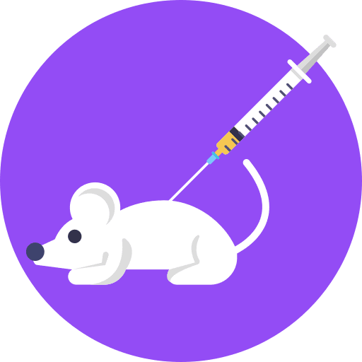 Animal test healthcare and medical health care syringe icon