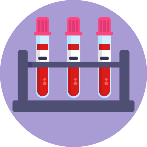 Blood test blood sample test tube blood test icon