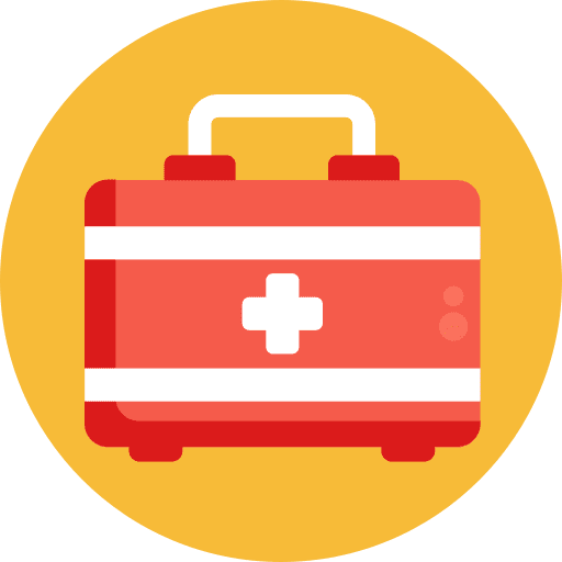 First aid kit medicine health care healthcare and medical icon