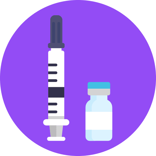 Medicine healthcare and medical syringe medicine icon