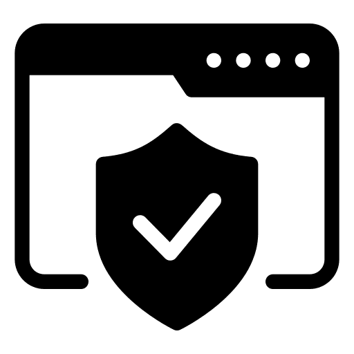 Antivirus malware seo and web technology icon