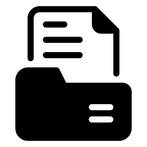 File folder document files and folders icon