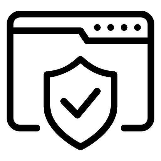 Antivirus ui seo and web malware icon