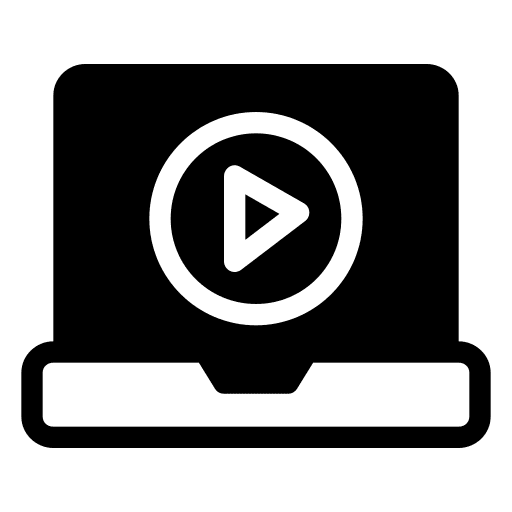 Video play button music and multimedia video icon Video play button music and multimedia video icon