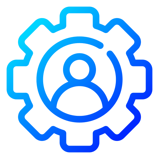 Management marketing person administrator icon