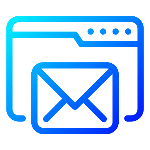 Email website business and finance communications icon Email website business and finance communications icon