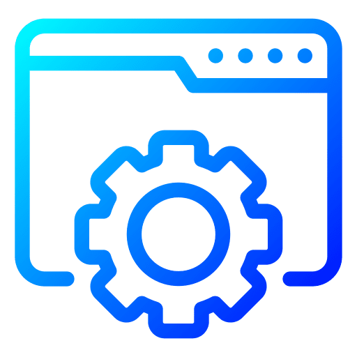 Maintenance cog website gear icon